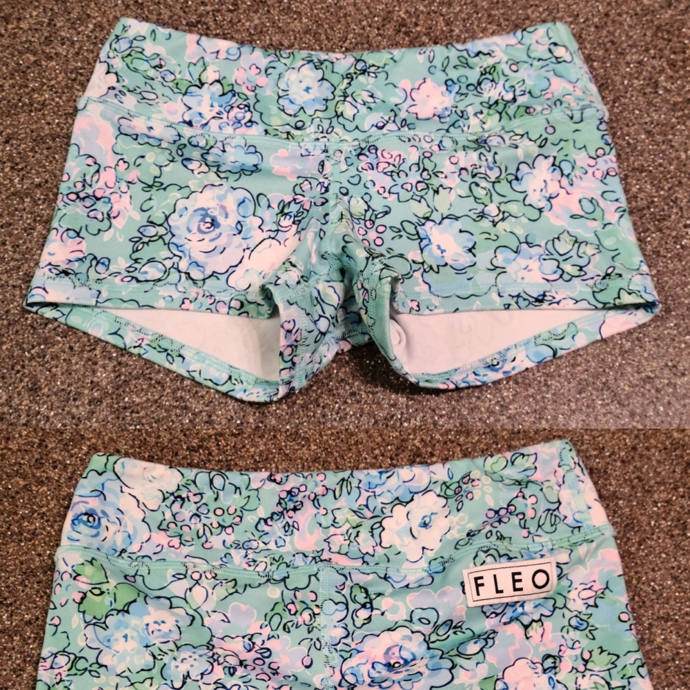 Fleo Minty Wildflower Original Shorts Size Small